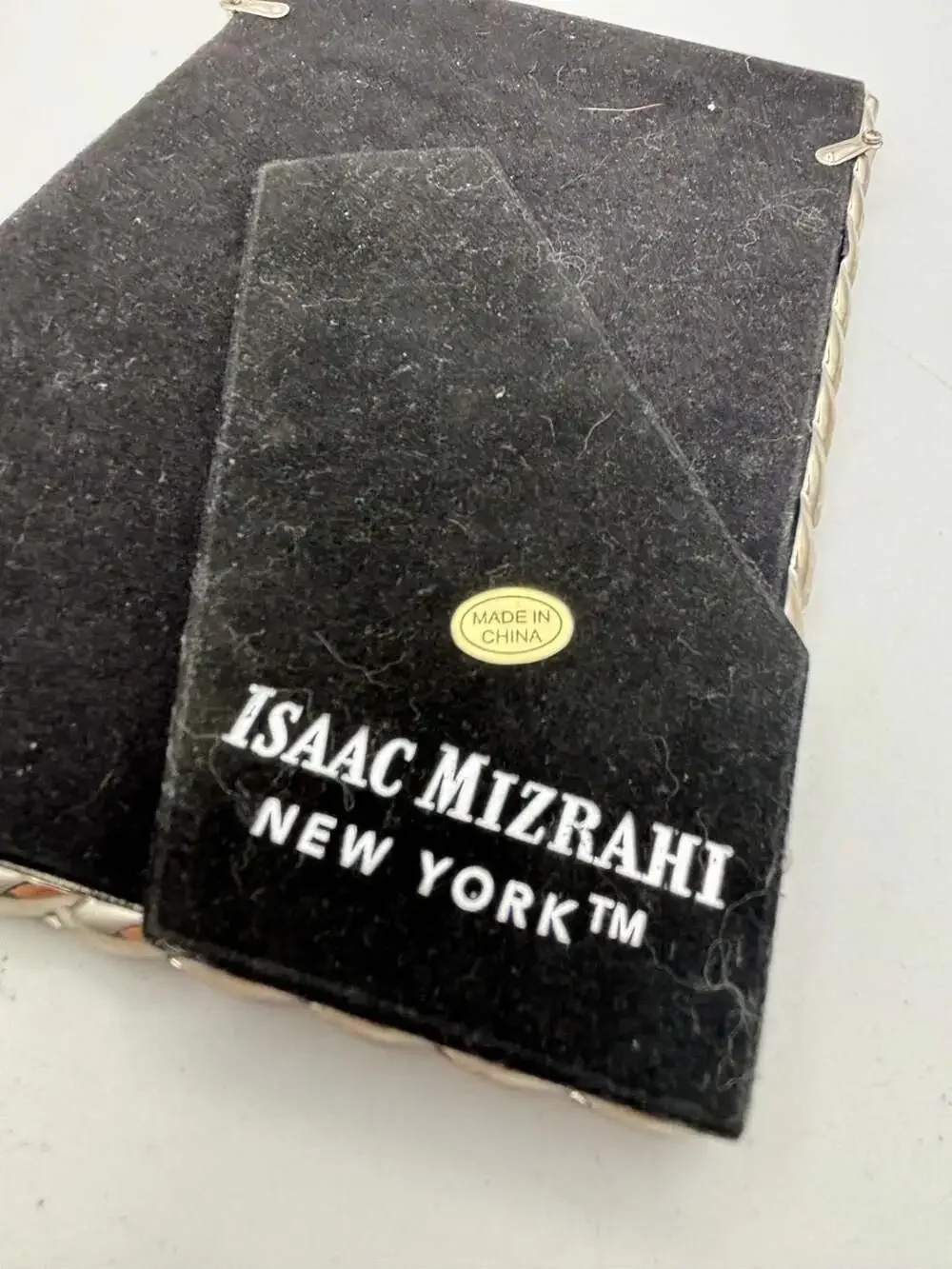 Isaac Mizrahi New York Silver Twisted Rope Picture Frame 5x7